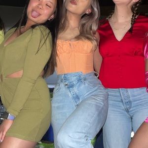 Urban Outfitters Out from Under Orange Corset Top